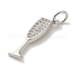 Brass Micro Pave Cubic Pendants&nbsp;KK-U027-07P-02