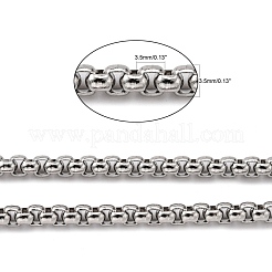 Tarnish Resistant 304 Stainless Steel Box Chains&nbsp;CHS-K001-37A