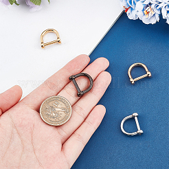 4Pcs 4 Colors 304 Stainless Steel D-Ring Anchor Shackle Clasps&nbsp;STAS-UN0039-07