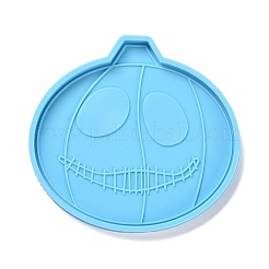 DIY Pumpkin Jack-O'-Lantern-shaped Coaster Silicone Statue Molds&nbsp;DIY-D060-40
