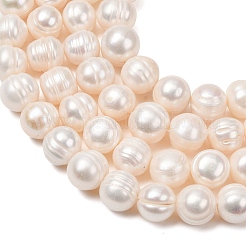 Natural Cultured Freshwater Pearl Beads Strands&nbsp;PA-CBABE82-09A