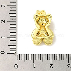 Brass Micro Pave Cubic Zirconia Pendants&nbsp;KK-Z042-30G-05