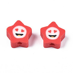 Handmade Polymer Clay Beads&nbsp;X-CLAY-N006-47