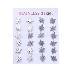 Tarnish Resistant 304 Stainless Steel Stud Earrings&nbsp;EJEW-H368-39P