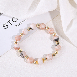 Natural Pink Zebra Jasper Beads&nbsp;G-OC0001-22-10mm