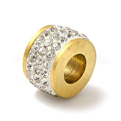 Ion Plating(IP) 304 Stainless Steel European Beads&nbsp;STAS-E184-20B-G