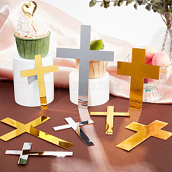 15Pcs 3 Styles Acrylic Mirror Cake Toppers&nbsp;FIND-CN0001-46