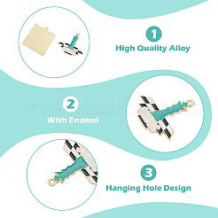 36Pcs 18 Styles Alloy Enamel Pendants&nbsp;ENAM-TA0003-78
