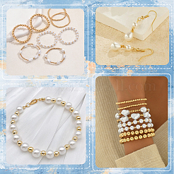 400Pcs 4 Styles Brass Round Spacer Beads&nbsp;KK-BBC0015-07