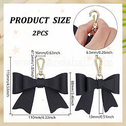 2Pcs Artificial Leather Keychains&nbsp;KEYC-UN0001-25