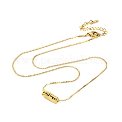 Ion Plating(IP) 304 Stainless Steel Serpentine Chain Necklaces&nbsp;NJEW-K255-33G