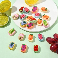 20Pcs Opaque Resin Imitation Fruit Decoden Cabochons&nbsp;RESI-YW0005-39