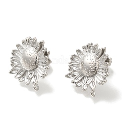 Rack Plating Brass Stud Earring Finding&nbsp;EJEW-H016-39P