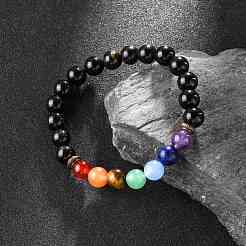 Yoga Chakra Jewelry Stretch Bracelets&nbsp;BJEW-G554-02