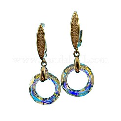 Brass Micro Pave Cubic Zirconia Stud Earrings&nbsp;WG9930B-01
