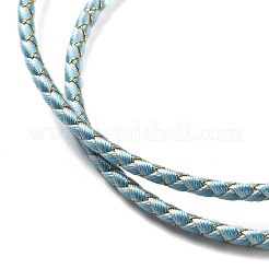 Polyester Cord Braided Necklace Makings&nbsp;MAK-L043-03G-02