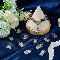 60Pcs 10 Style Tibetan Style Alloy Pendants&nbsp;TARO-DC0001-01AS