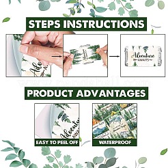 Leaf Paper Self Adhesive Mini Candy Bar Wrappers&nbsp;DIY-WH0604-018