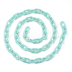 Acrylic Opaque Cable Chains&nbsp;X-PACR-N009-002D