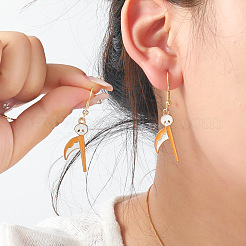 Halloween Alloy Enamel Dangle Earrings&nbsp;FS-WGFC351-01