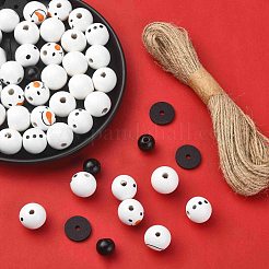 DIY Christmas Snowman Pendant Decoration Making Kit&nbsp;DIY-YW0007-37