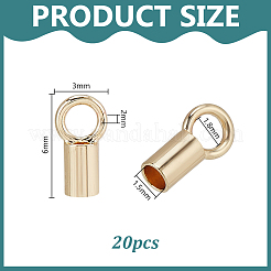 Brass Cord Ends&nbsp;KK-WH0108-58