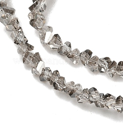 Electroplate Transparent Glass Beads Strands&nbsp;X-EGLA-P061-04C-PL01