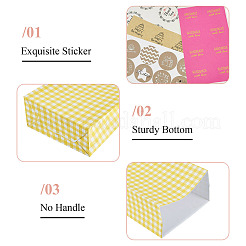 20Pcs 5 Colors Rectangle with Tartan Pattern Paper Bags&nbsp;CARB-TA0001-16