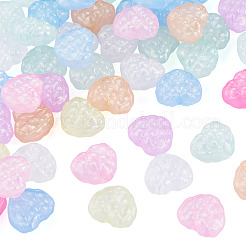 50Pcs Luminous Transparent Acrylic Beads&nbsp;LACR-TA0001-11