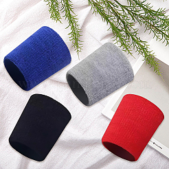 8Pcs 4 Colors Polyester Sports Wristbands&nbsp;AJEW-CN0004-73A