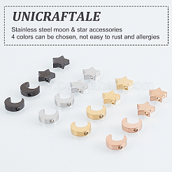 16Pcs 8 Style PVD Vacuum Plating 304 Stainless Steel Charms&nbsp;STAS-UN0024-05