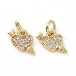 Brass Micro Pave Cubic Zirconia Pendants&nbsp;KK-E068-VF032
