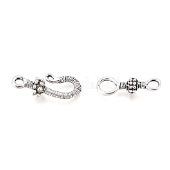Tibetan Style Alloy S-Hook Clasps&nbsp;TIBE-L003-031AS