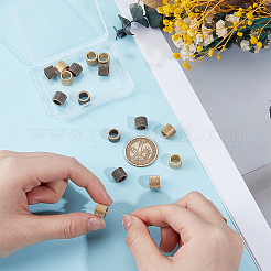 16Pcs 2 Colors Brass European Beads&nbsp;KK-ME0004-18
