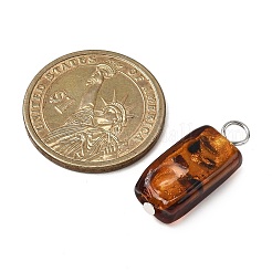 Handmade Gold Sand Lampwork Pendants&nbsp;PALLOY-JF04370-01