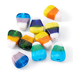 10Pcs 5 Colors Handmade Lampwork Beads&nbsp;LAMP-TA0002-41