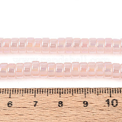 AB Color Plated Imitation Jade Glass Beads Strands&nbsp;GLAA-T026-3x6mm-J05
