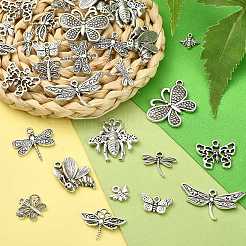 120Pcs 12 Styles Tibetan Style Alloy Charms&nbsp;TIBEP-CJ0001-99