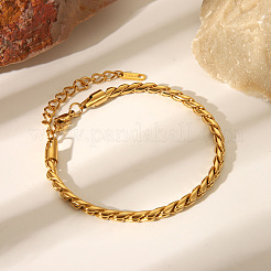 304 Stainless Steel Cuban Link Chain Bracelets & Necklaces Sets for Women&nbsp;FI8814-1