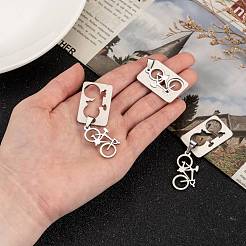 Non-Tarnish 201 Stainless Steel Split Pendants&nbsp;STAS-I032-100