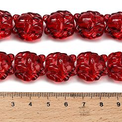 Baking Paint Transparent Glass Bead Strands&nbsp;EGLA-H110-02