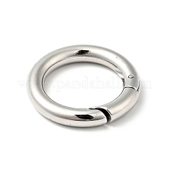 Non-Tarnish 304 Stainless Steel Spring Gate Rings&nbsp;STAS-C056-05P