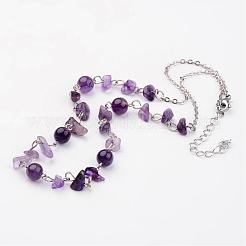 Gemstone Beaded Necklaces&nbsp;NJEW-JN01702