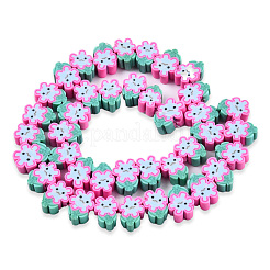 Handmade Polymer Clay Beads Strands&nbsp;CLAY-N008-075-B01