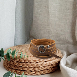 Cowhide Cord Wrap Bracelets for Men Women&nbsp;BJEW-WH20002-12A