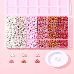 DIY Flat Round with Letter Acrylic Beads Bracelets Making Kits&nbsp;DIY-FS0008-90