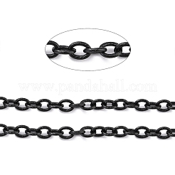 304 Stainless Steel Textured Cable Chains&nbsp;CHS-O010-04EB