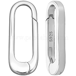 3Pcs 3 Styles 925 Sterling Silver Spring Gate Rings&nbsp;STER-SC0001-61