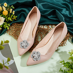 1 Pair Detachable Flower Shoe Decoration&nbsp;AJEW-FG0003-52