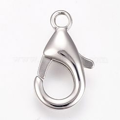 Tarnish Resistant 304 Stainless Steel Lobster Claw Clasps&nbsp;STAS-I082-14P-02